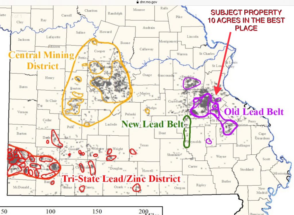 10 Acres of MINERAL RIGHTS Jefferson County , Missouri - LAND IS HOME