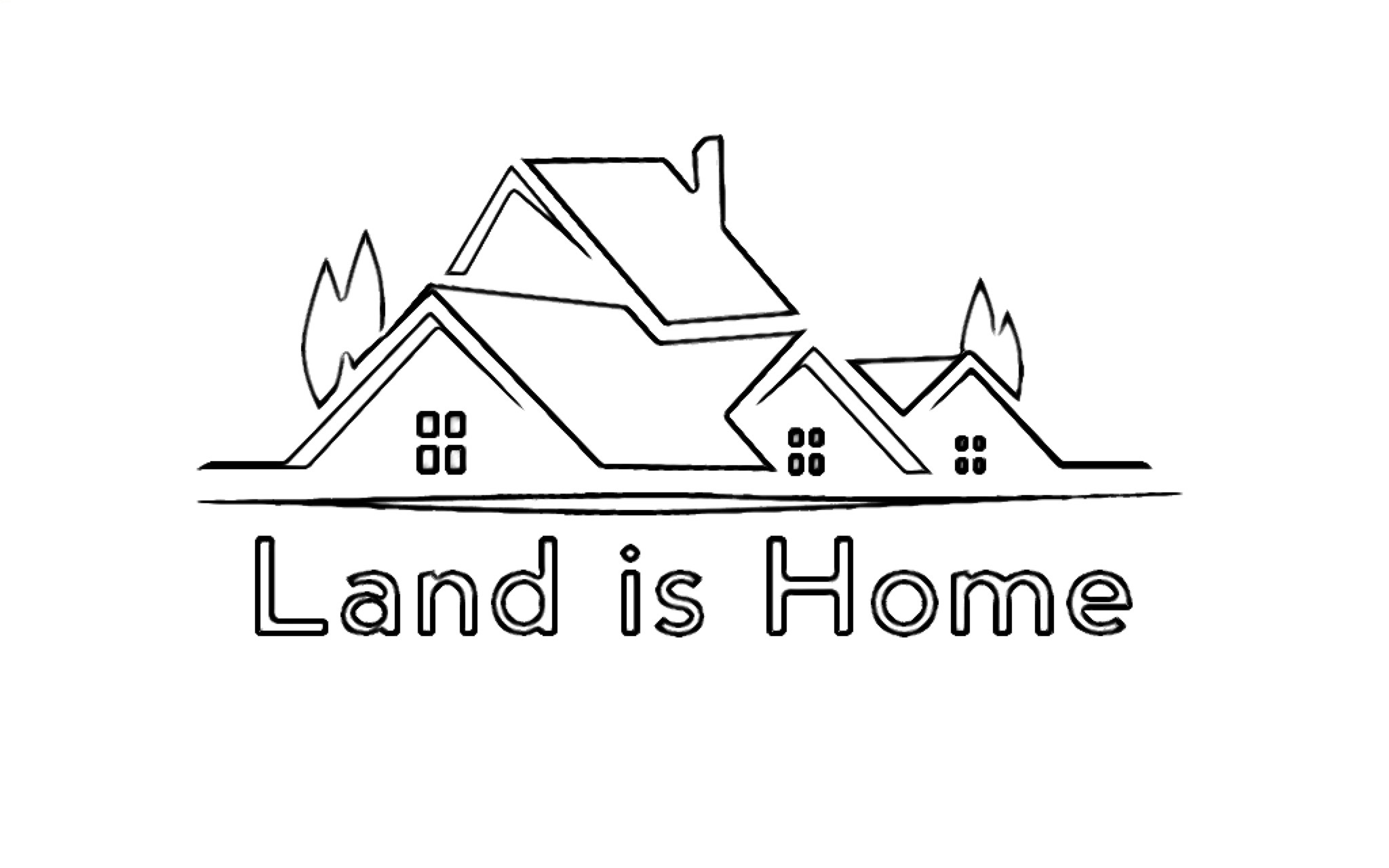 Kids Coloring pages - LAND IS HOME