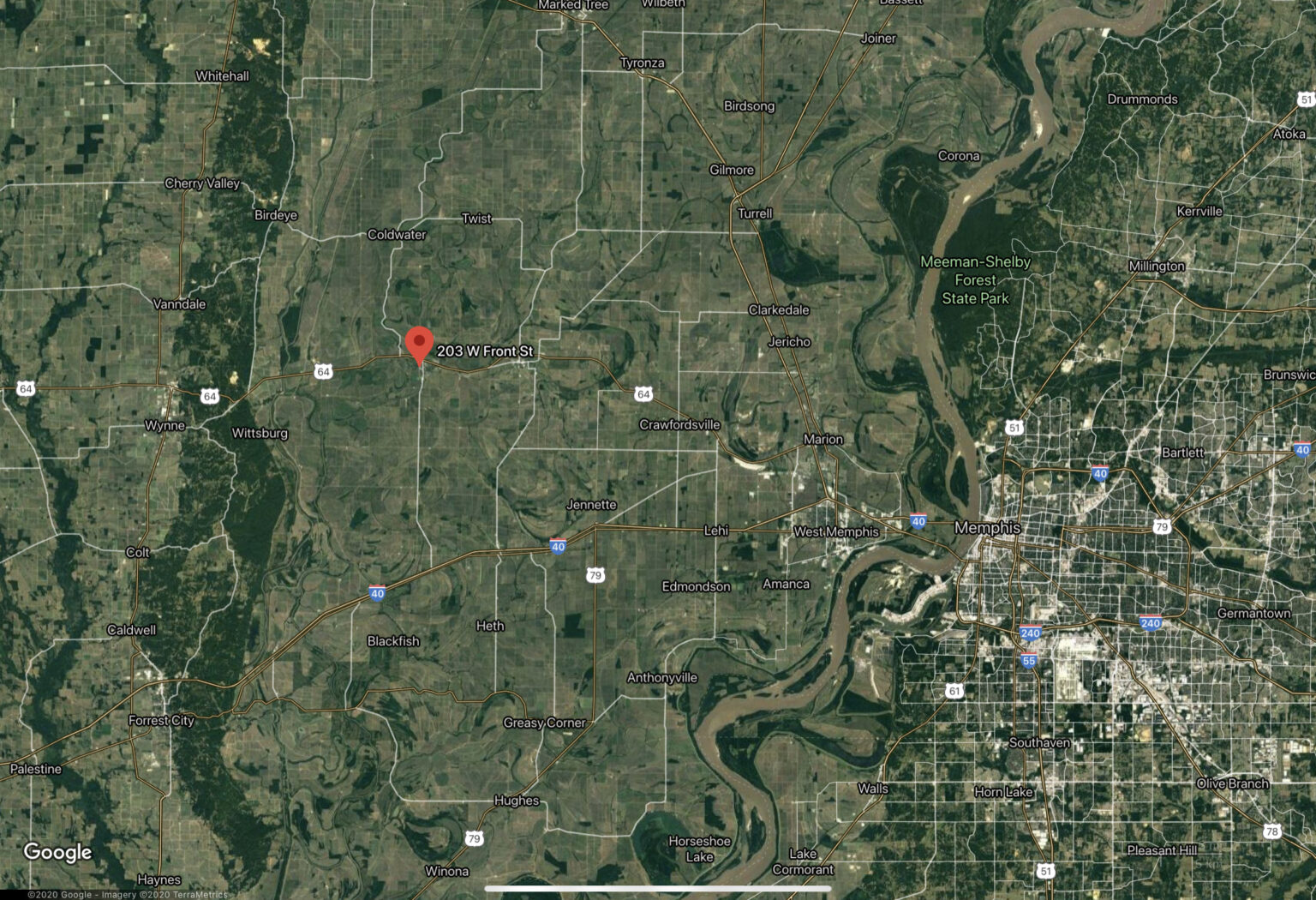 Big Residential land lot Parkin, Arkansas .21 Acres LAND IS HOME