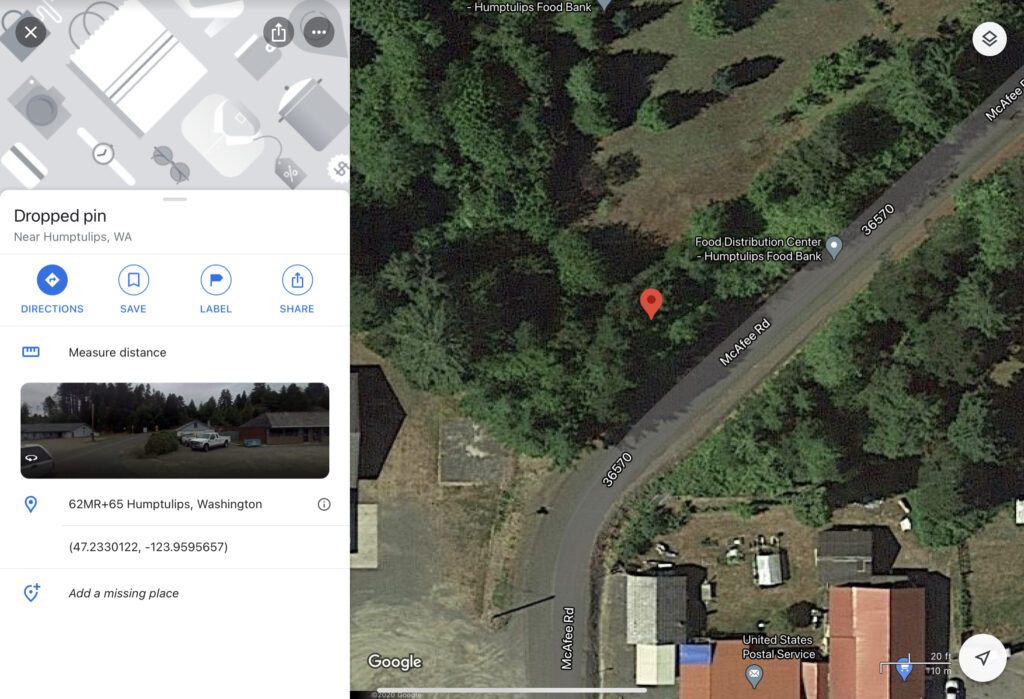 Small Residential Land , Humptulips , WA. 643 sq.ft. LAND IS HOME