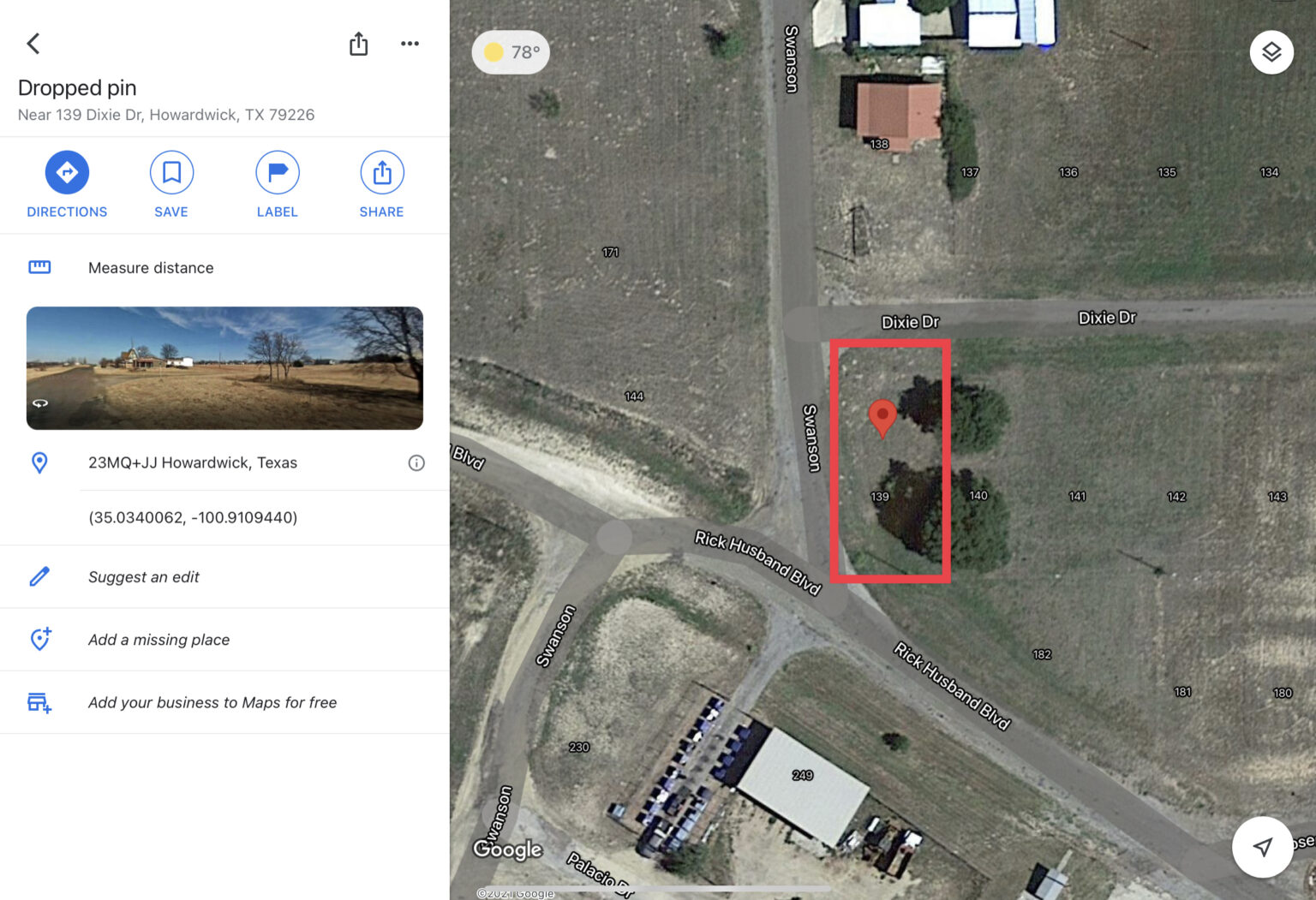 Lake Area Land , Howardwick, Texas .21 Acres LAND IS HOME