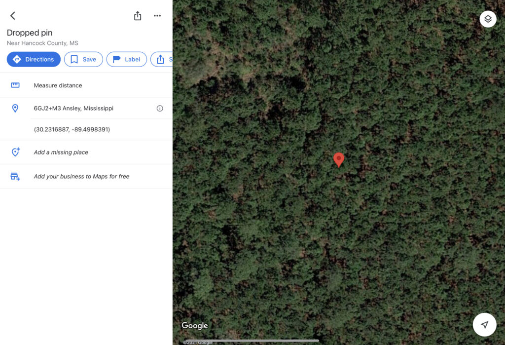 Residential Lot, Ansley, Mississippi 2,500 sq.ft. LAND IS HOME