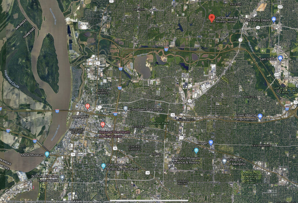 Big Residential Lot , Memphis , Tennessee .80 Acres LAND IS HOME