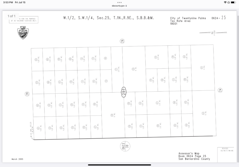 Rare Big Lot , Twentynine Palms, CA. 1.25 Acres LAND IS HOME
