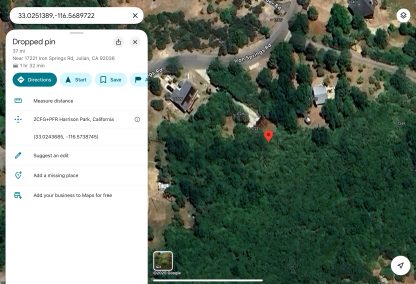 Mountain Land Lot - Julian , CA. - 1,742 sq.ft. - Image 4