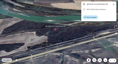 River Front Land - Brockton , MT. - 20 Acres